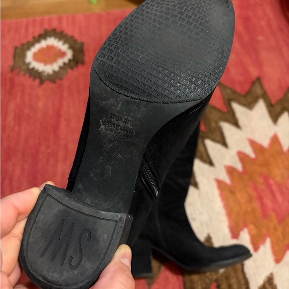 Stuart Weitzman 5050 Over The Knee Suede Block Heel Boots - Picture 4 of 8